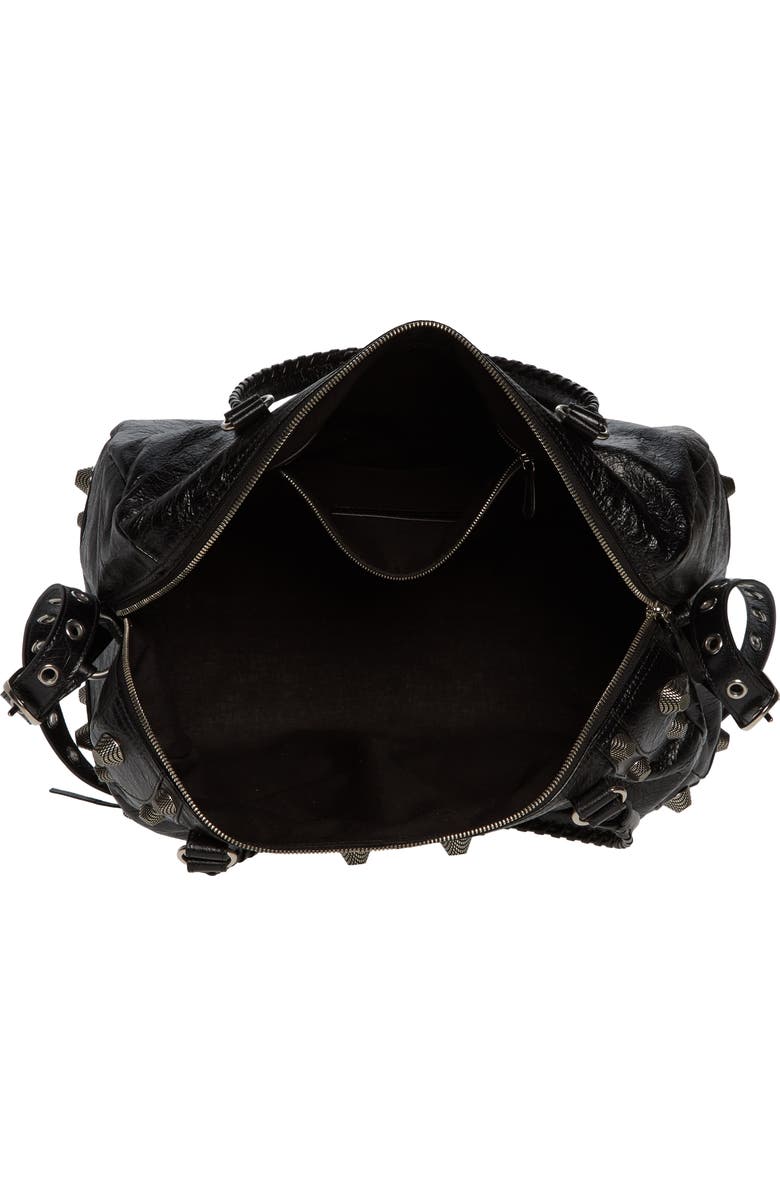 Balenciaga Le Cagole Leather Duffle Bag, Alternate, color,