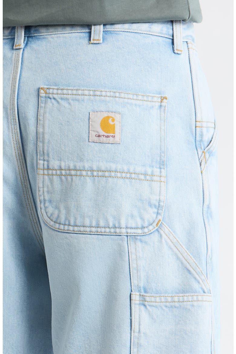 Single Knee Loose Fit Denim Shorts, Alternate, color, BLUE (HEAVY STONE BLEACHED)