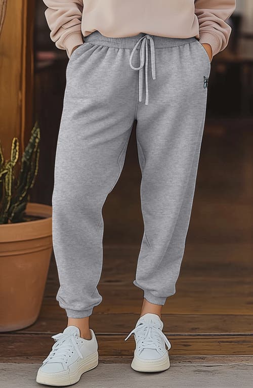 Dalix Butterfly Jogger Sweatpant In Heather Grey