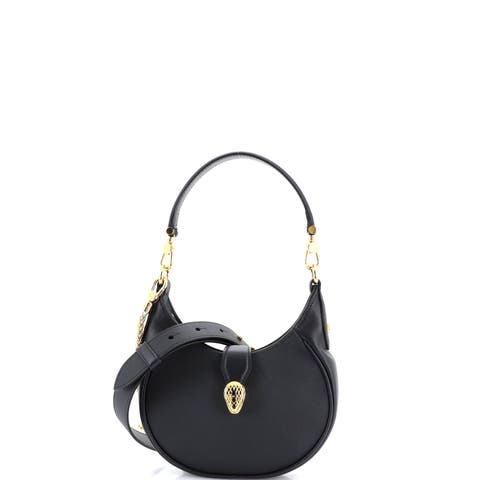 Serpenti Ellipse Crossbody Bag Leather Mini