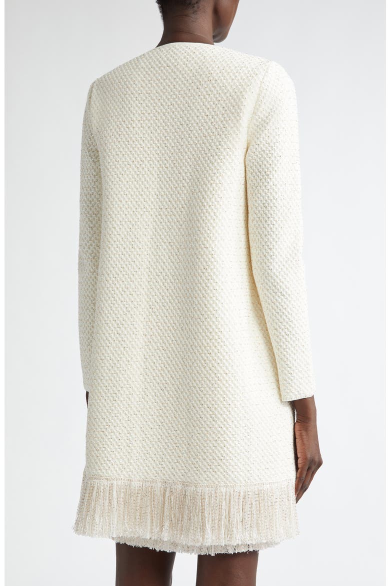 Sequin Fringe Hem Jacket, Alternate, color, IVORY/ GOLD