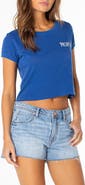 Roxy Beach Day Crop Cotton Graphic T-Shirt