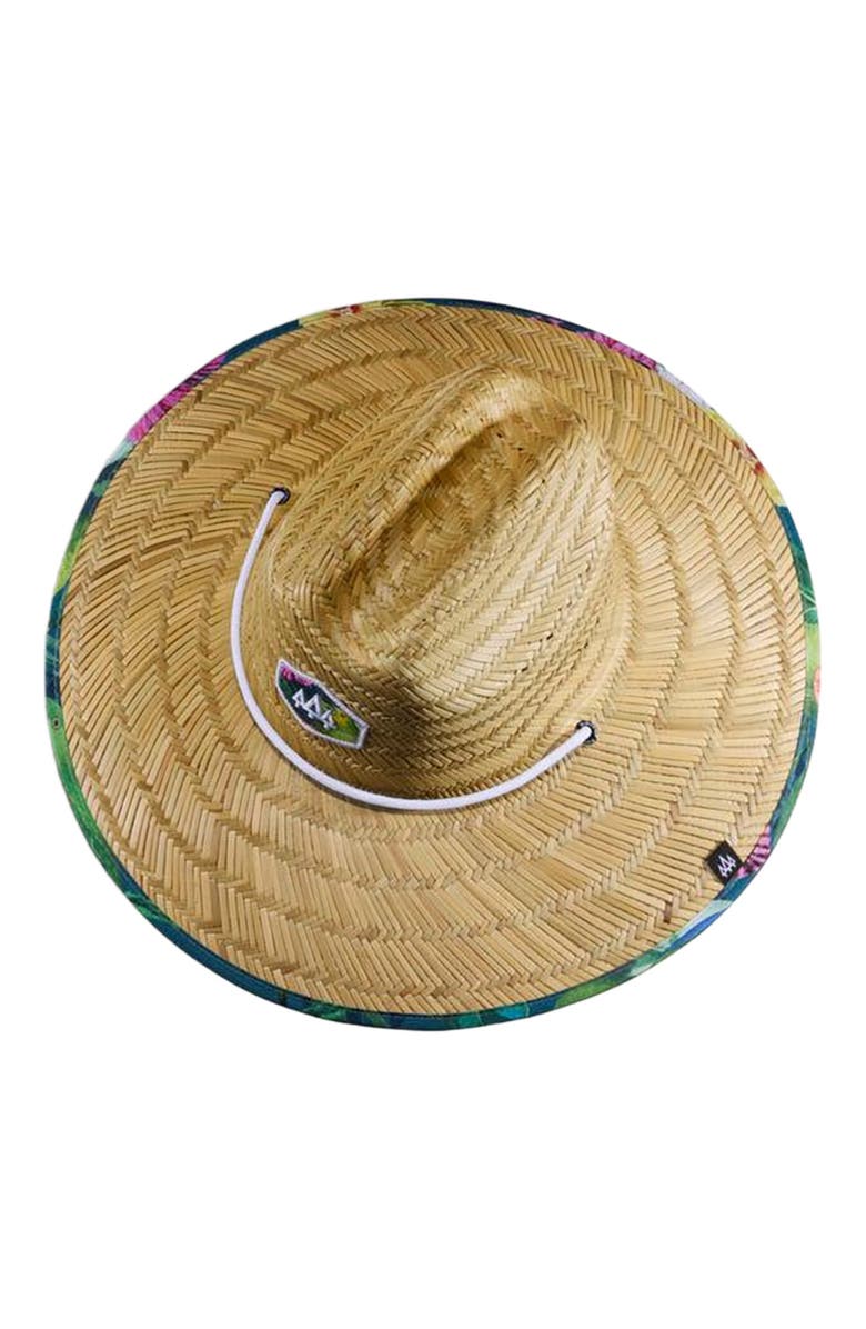 Hemlock Caicos Straw Lifeguard Hat, Alternate, color, Parrots