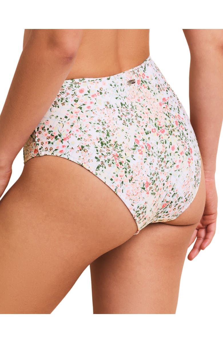 Adore Me Valcea Swimwear High Rise Bikini Bottom, Alternate, color, Floral White