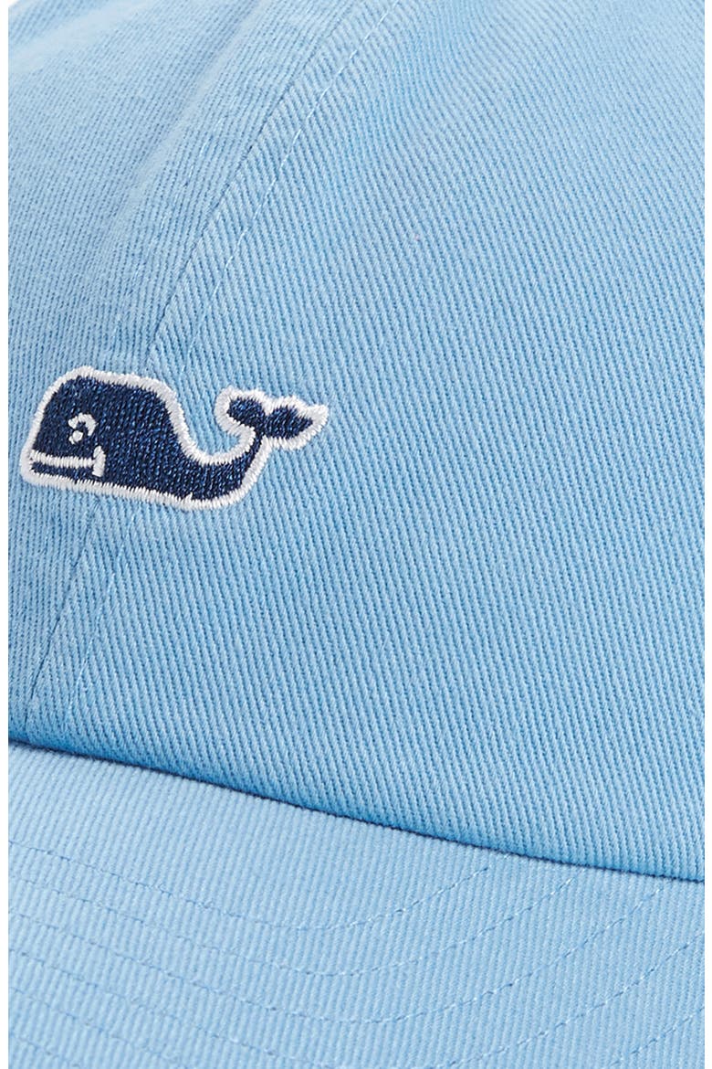 Breezy Palms Embroidered Whale Cotton Baseball Cap, Alternate, color, 484 OCEAN