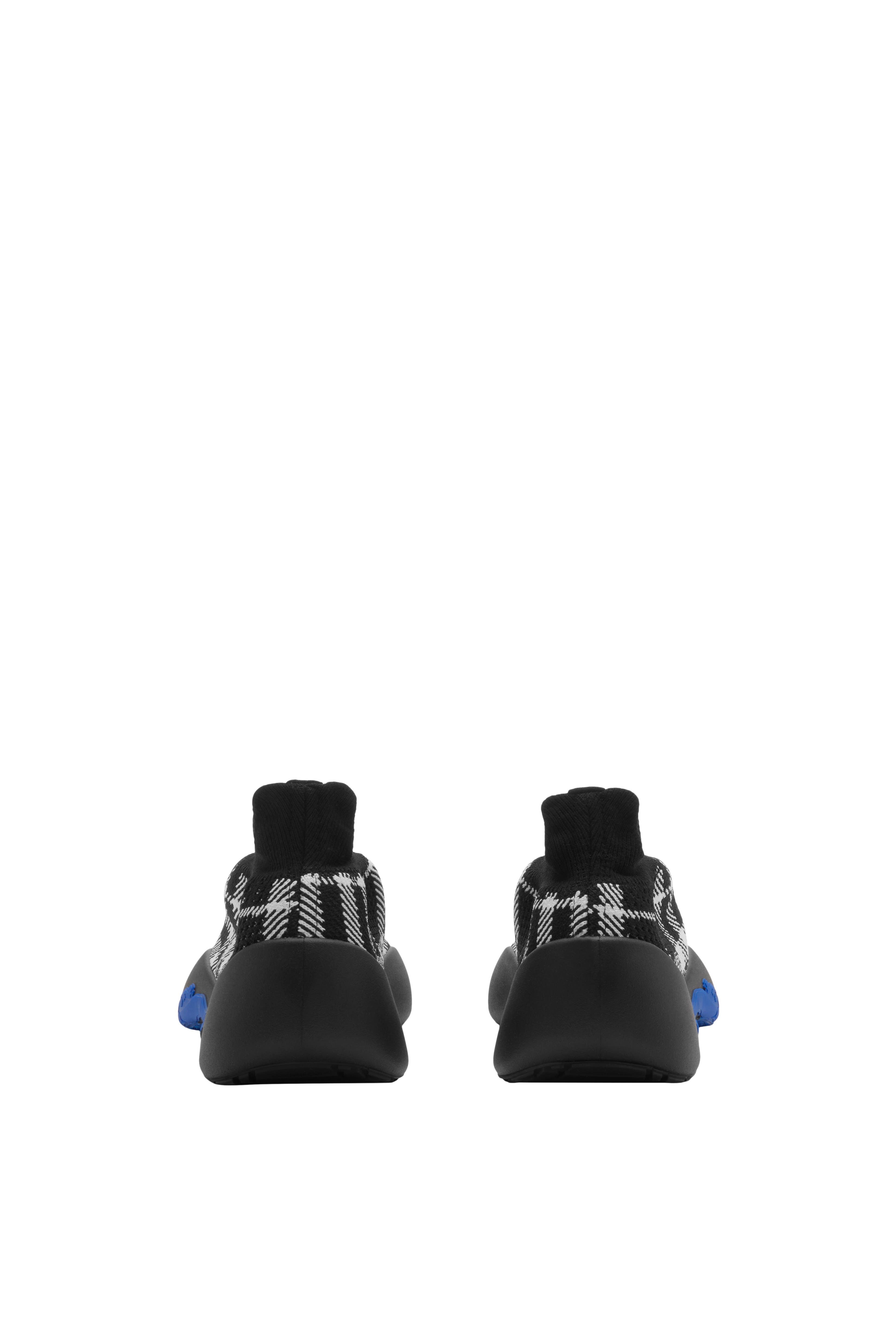 Burberry Check Knit Neptune Sneakers, Alternate, color, 