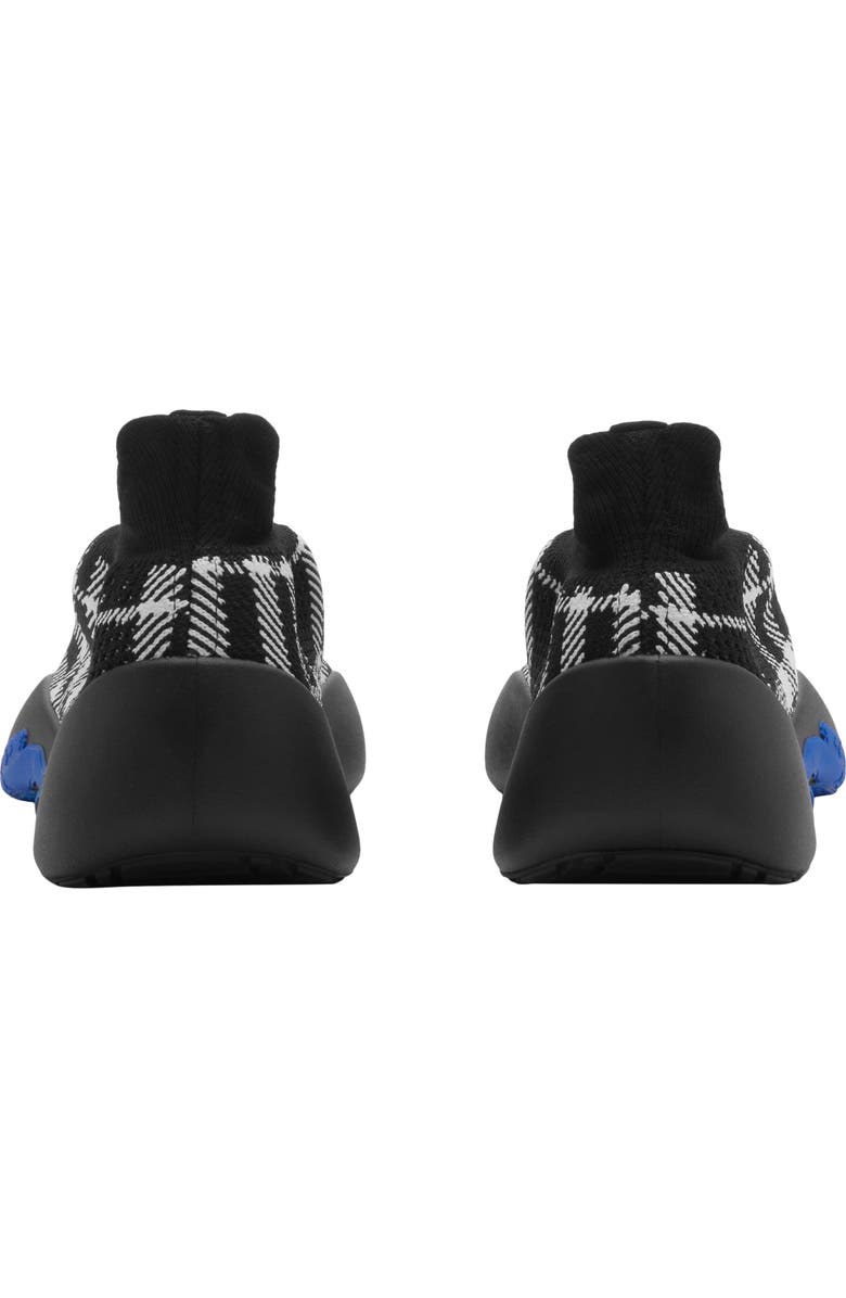 Burberry Check Knit Neptune Sneakers, Alternate, color,