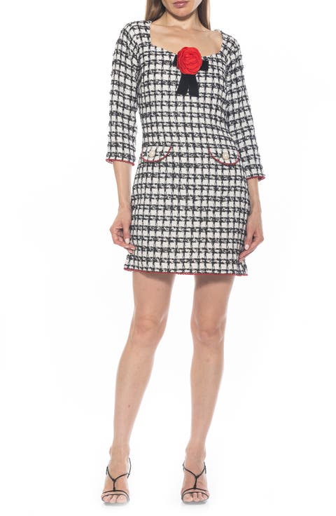 Dianys Tweed Shift Mindress