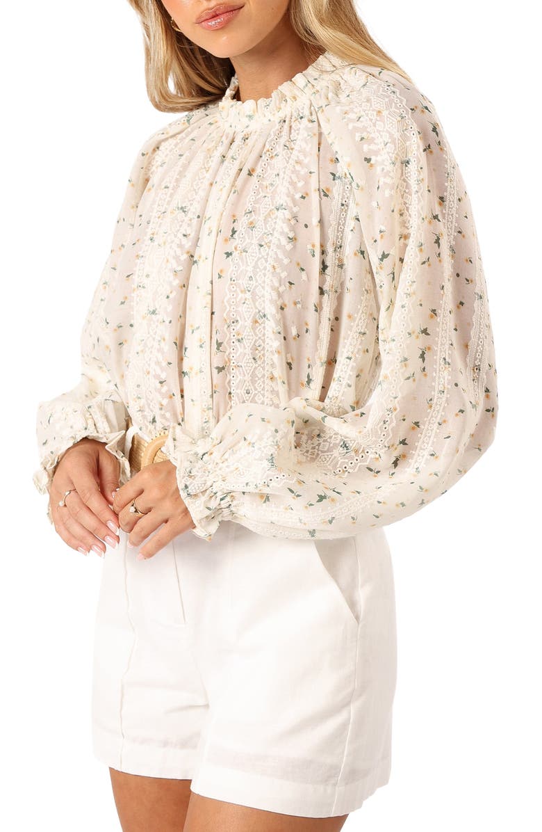 Petal & Pup Annie Floral Print Long Sleeve Shirt, Alternate, color, 