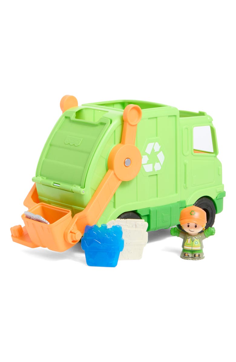 Little People 5-Piece Musical Push-Along Recycling Truck Playset, Alternate, color, 