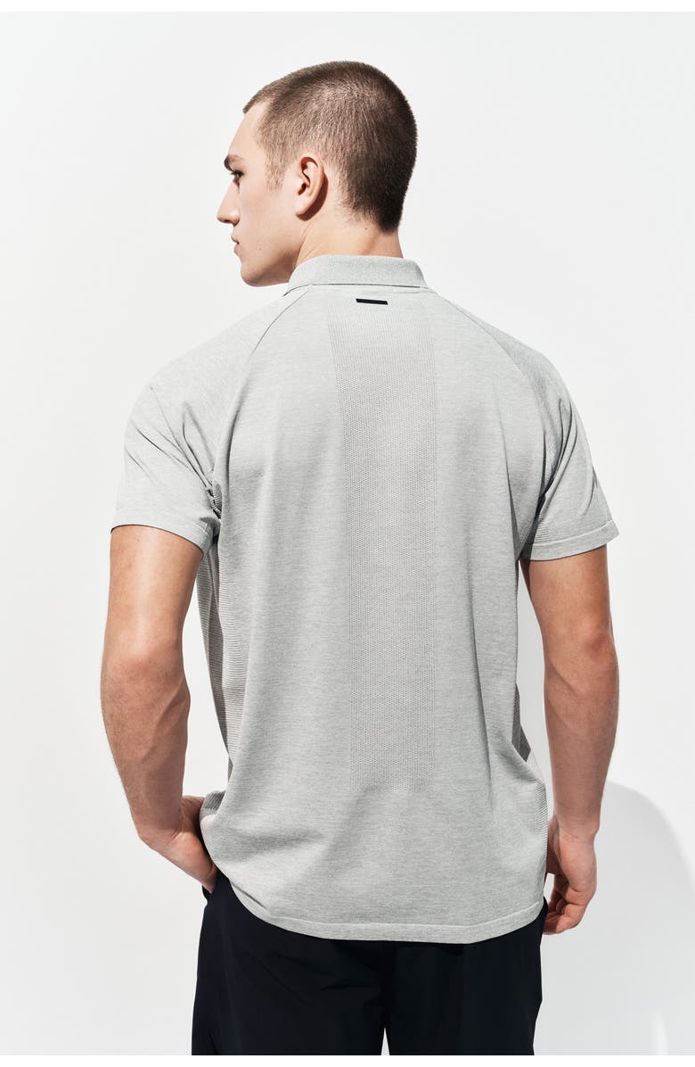 H&M Regular Fit Tennis T-shirt With Drymove, Alternate, color, Light Gray Melange