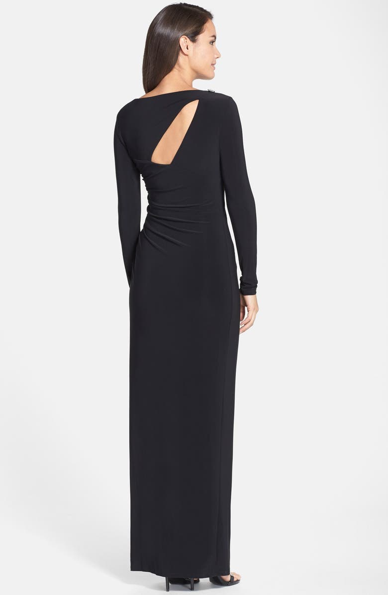 Lauren Ralph Lauren Cutout Matte Jersey Gown, Alternate, color,