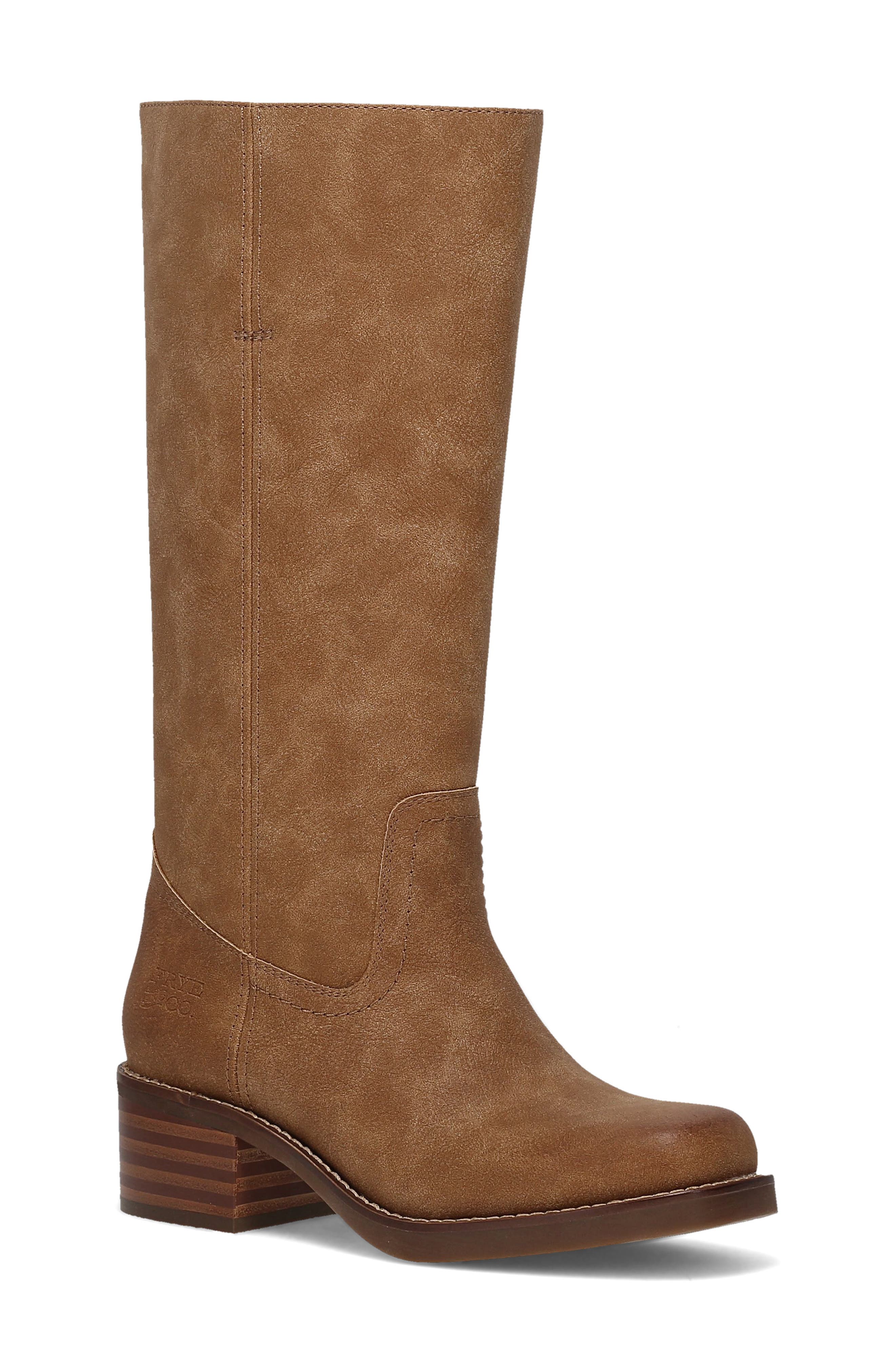 Miranda 14 Faux Leather Tall Boot, Main, color, LIGHT BROWN