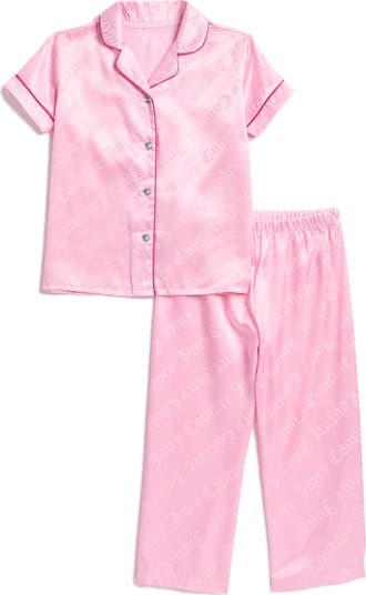 Pink Nordstrom Sleepwear Sale Juicy Couture Kids' Logo Satin