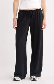 BP. Narrow Waistband Baggy Wide Leg Sweatpants