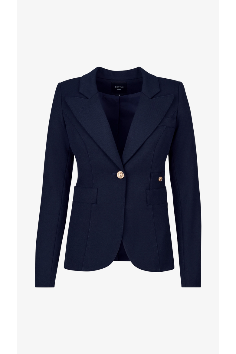 Full Back Duchess Blazer, Alternate, color, Deep Navy