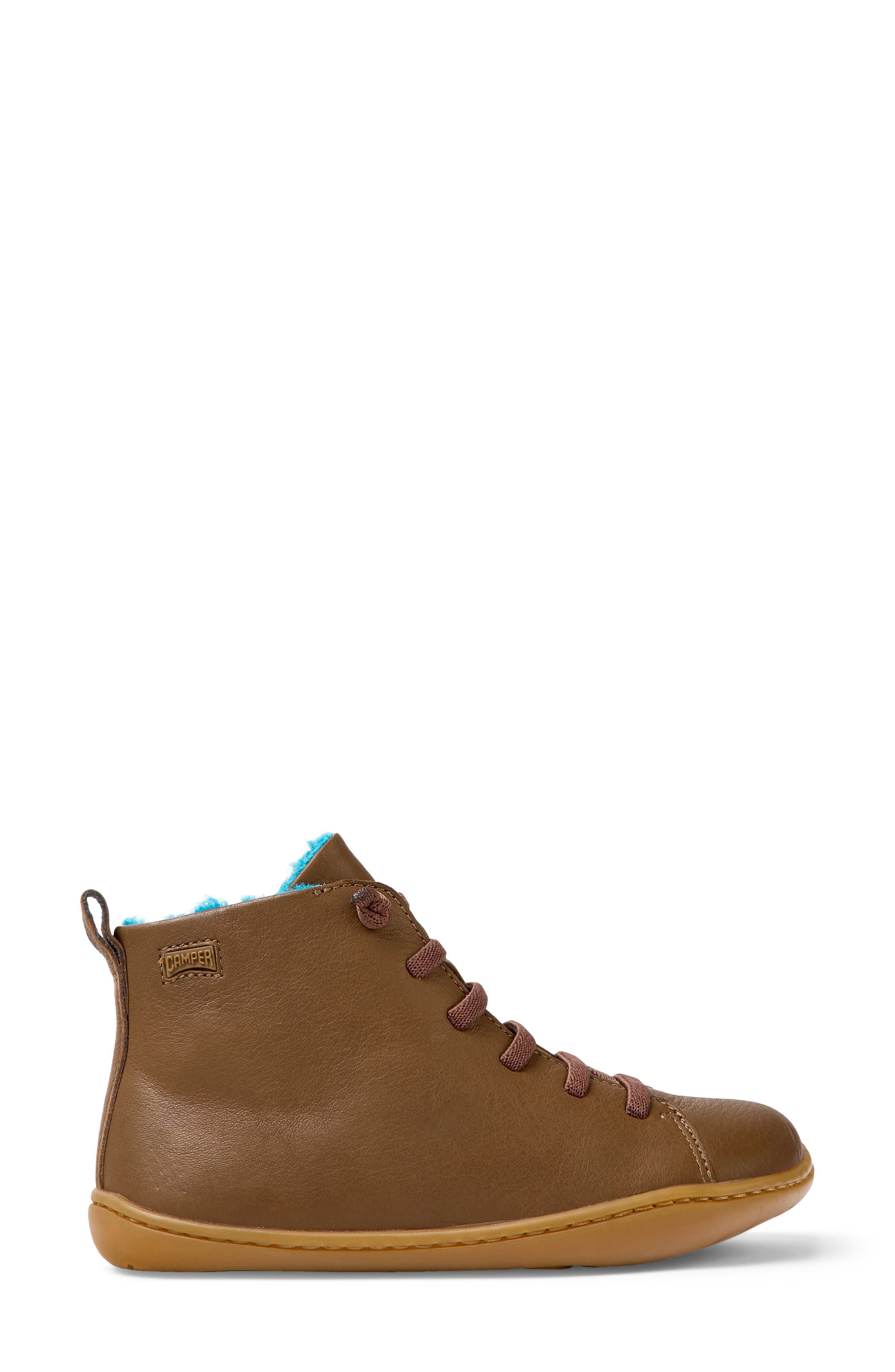 Kids' Peu Cami High Top Sneaker, Alternate, color, MEDIUM BROWN