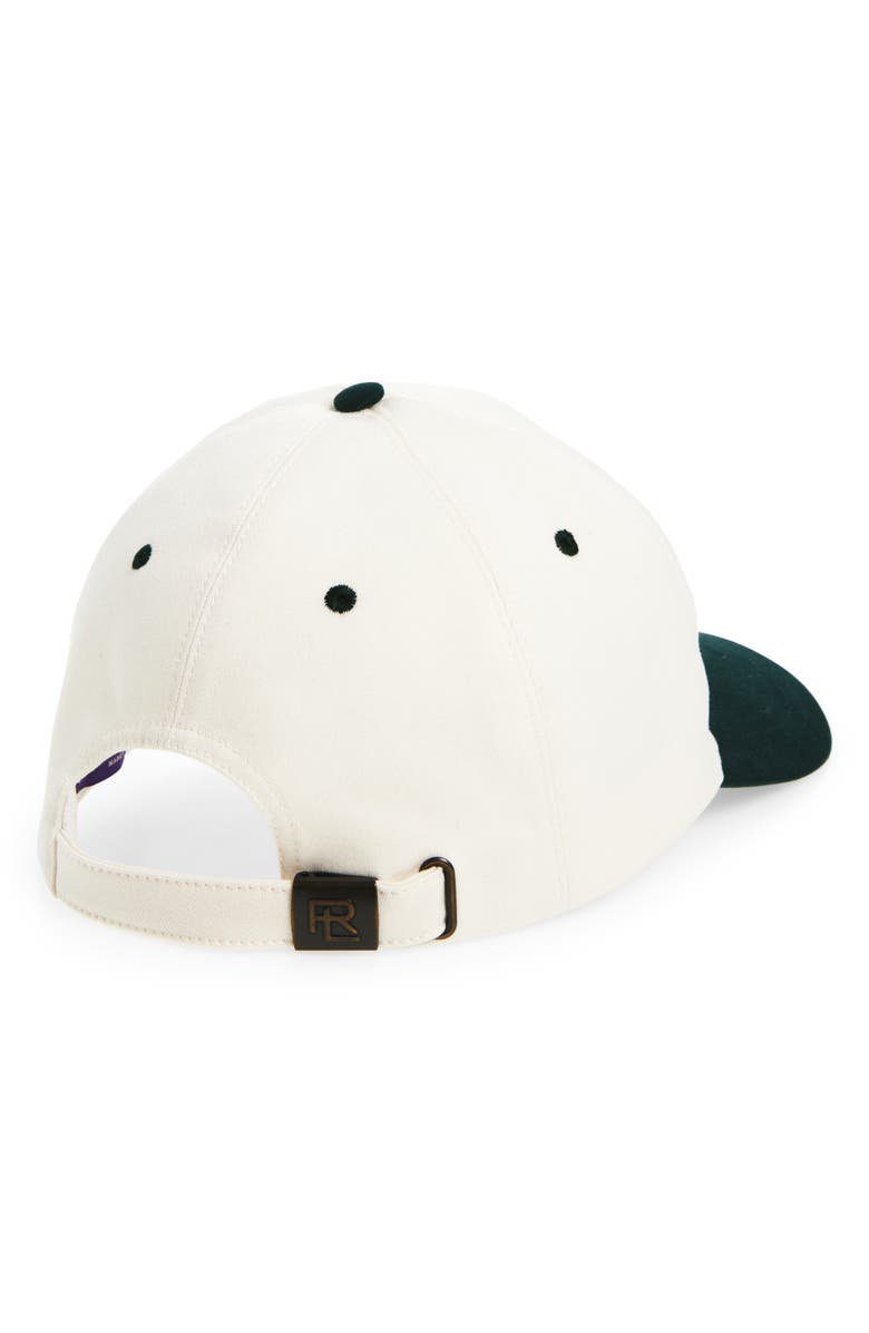 Ralph Lauren Purple Label Embroidered Twill Baseball Cap, Alternate, color, Classic Cream
