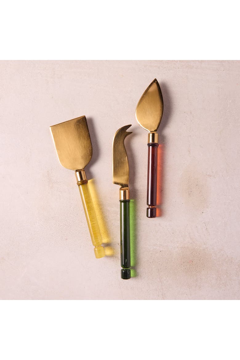 Niko Cheese Knives - Set of 3, Alternate, color, Silver
