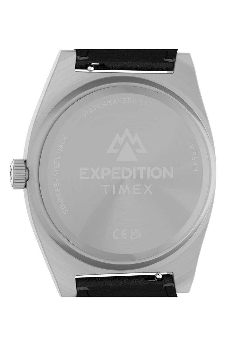 Timex<sup>®</sup> Expedition Capstone Silicone Strap Watch, 41mm, Alternate, color, Silver-Tone/ Black