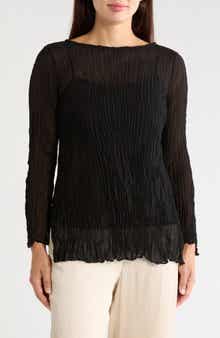 Bateau Neck Silk Tunic