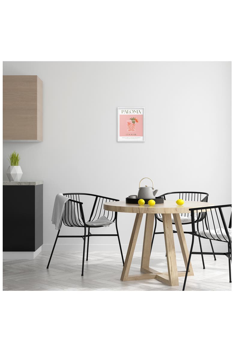 Paloma Framed Art Print, Alternate, color, PINK