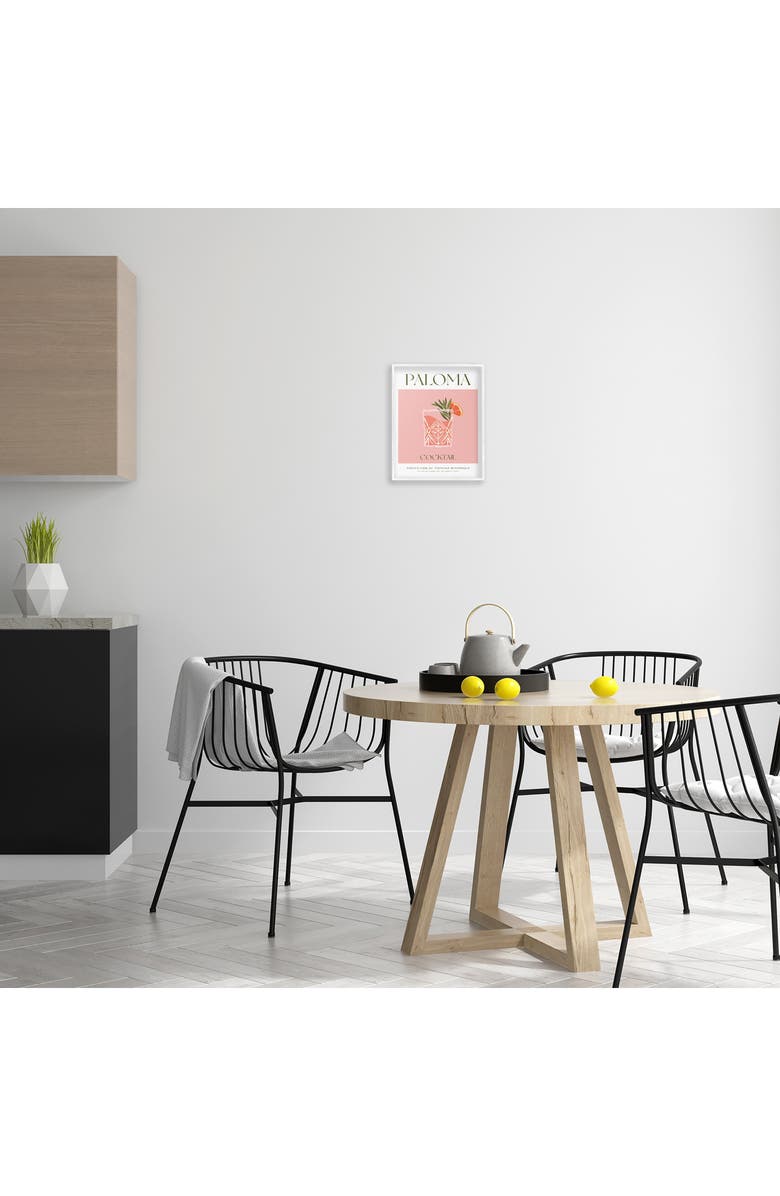 Stupell Industries Paloma Framed Art Print, Alternate, color, Pink