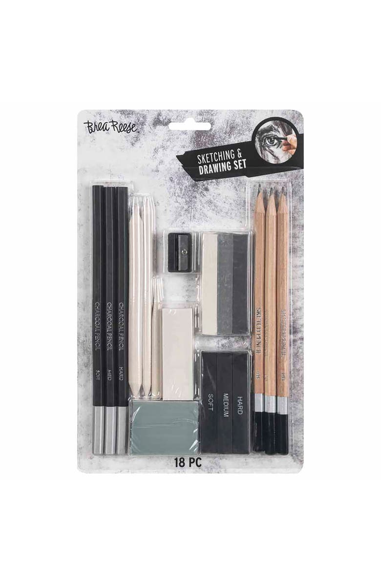Brea Reese Beginners Sketch & Draw Set 18Pc, Main, color,