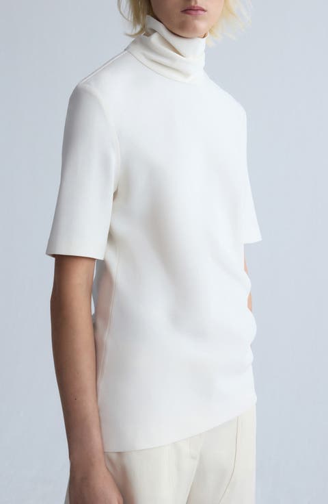 Asymmetrical High Neck Top