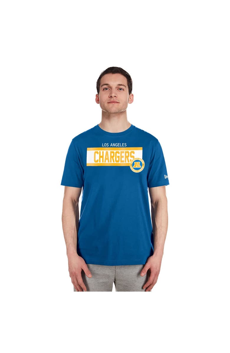 New Era Men's New Era Blue Los Angeles Chargers 3rd Down High Density Print T-Shirt, Alternate, color, Blue