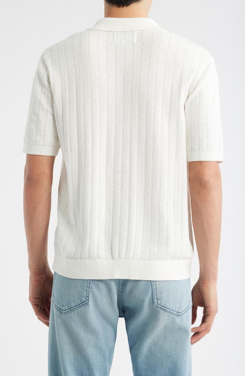 Wax London Tellaro Textured Wide Stripe Short Sleeve Cardigan
