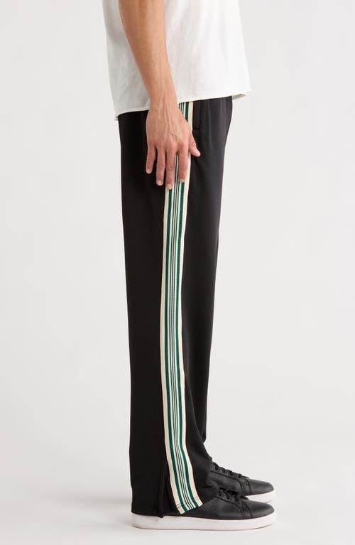 Represent Embroidered Logo Tape Stripe Track Pants In Black