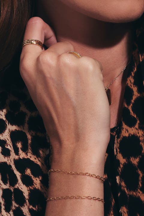 Gold Plated Delicate Link Bracelet