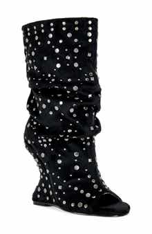 Naomani Studded Wedge Bootie