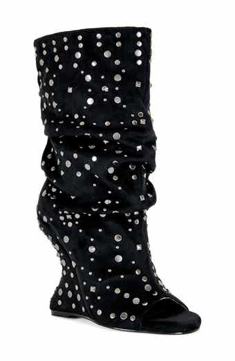Naomani Studded Wedge Bootie