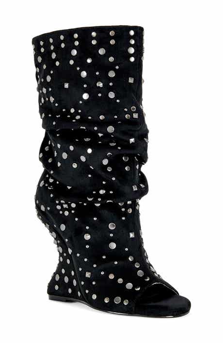 Naomani Studded Wedge Bootie