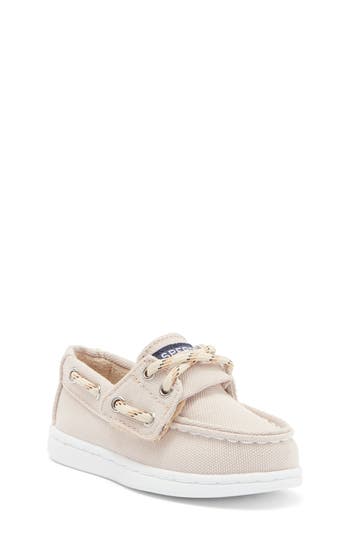 Shop Sperry Top-sider® Kids' Canvas Boat Shoe In Light Khaki