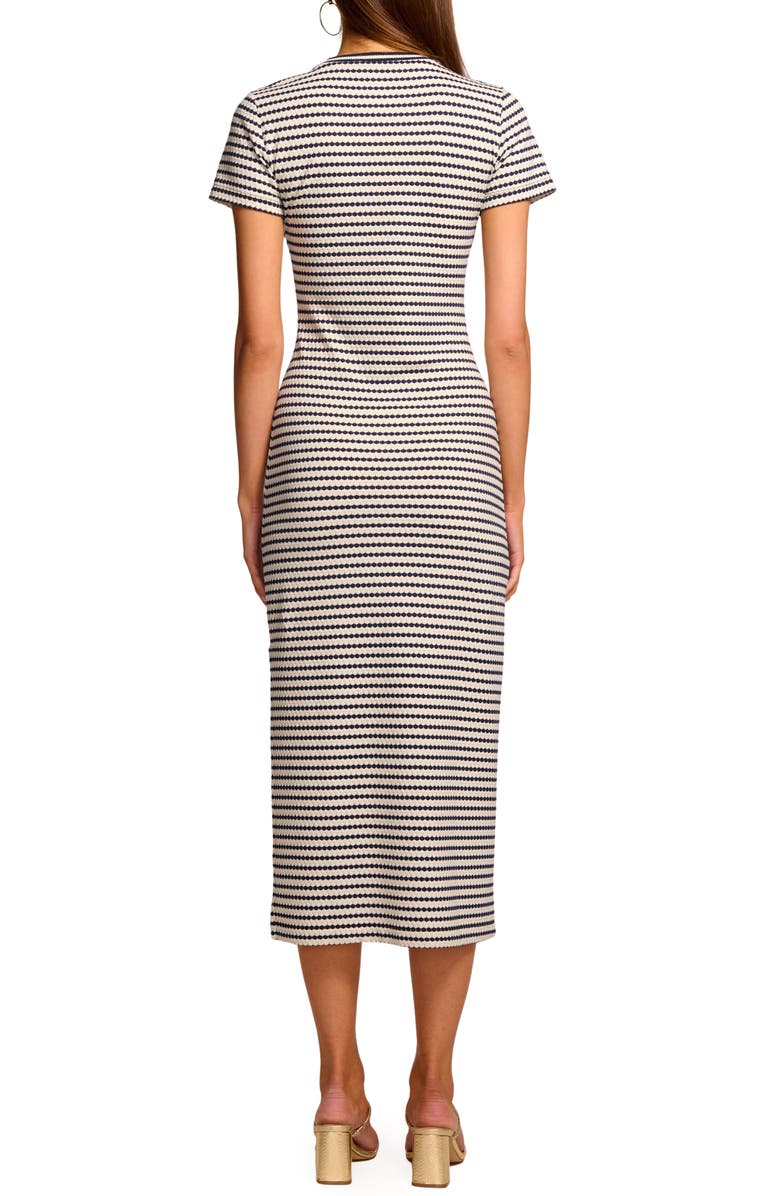 Ramy Brook Skye Pattern Knit Midi Dress, Alternate, color, Spring Navy Pucker