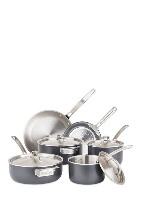 5-Ply Hard Anodized 10-Piece Cookware Set
