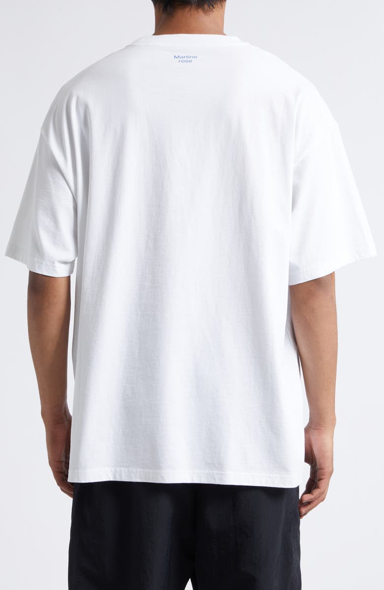 Martine Rose Short Sleeve Oversize Graphic T-Shirt, Alternate, color, White