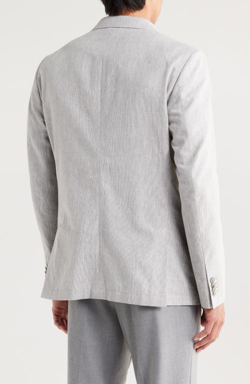 Original Penguin Solid Sport Coat In Light Grey/white