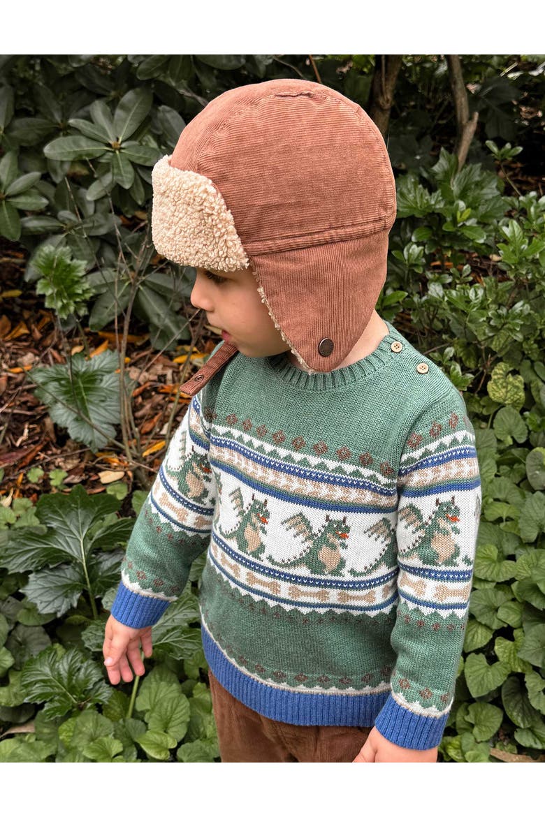 Dragon Fairisle Jumper Toddler, Alternate, color, Dragon Jacquard