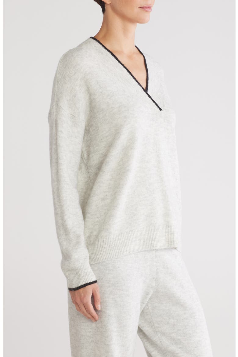 Contrast Sweater, Alternate, color, SILVER HEATHER
