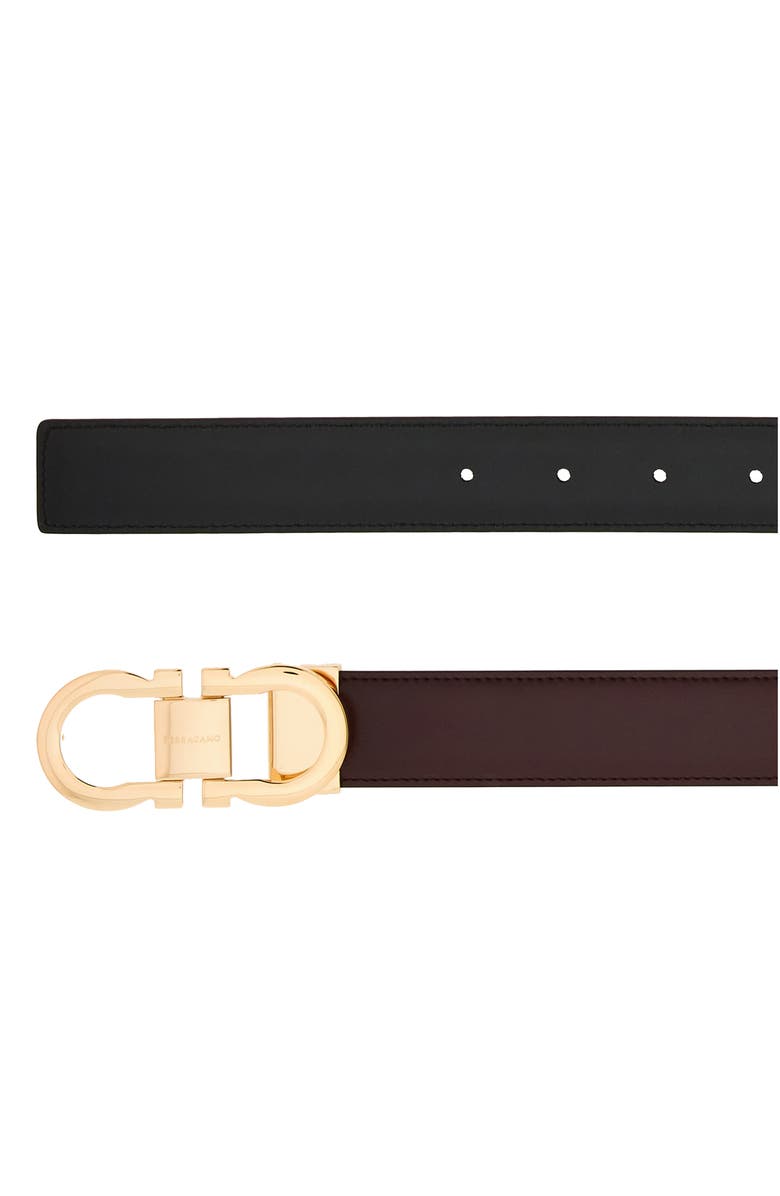 FERRAGAMO Gancio Buckle Leather Belt, Alternate, color, 
