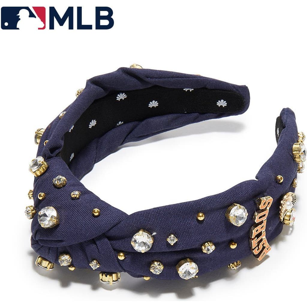 Lele Sadoughi Mlb Houston Astros Embellished Headband In Blue