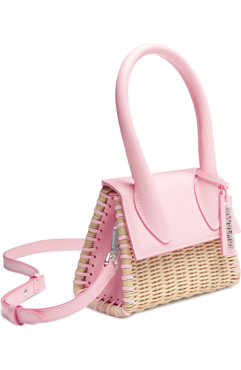 Jacquemus Le Chiquito Moyen Wicker Bag, Alternate, color,