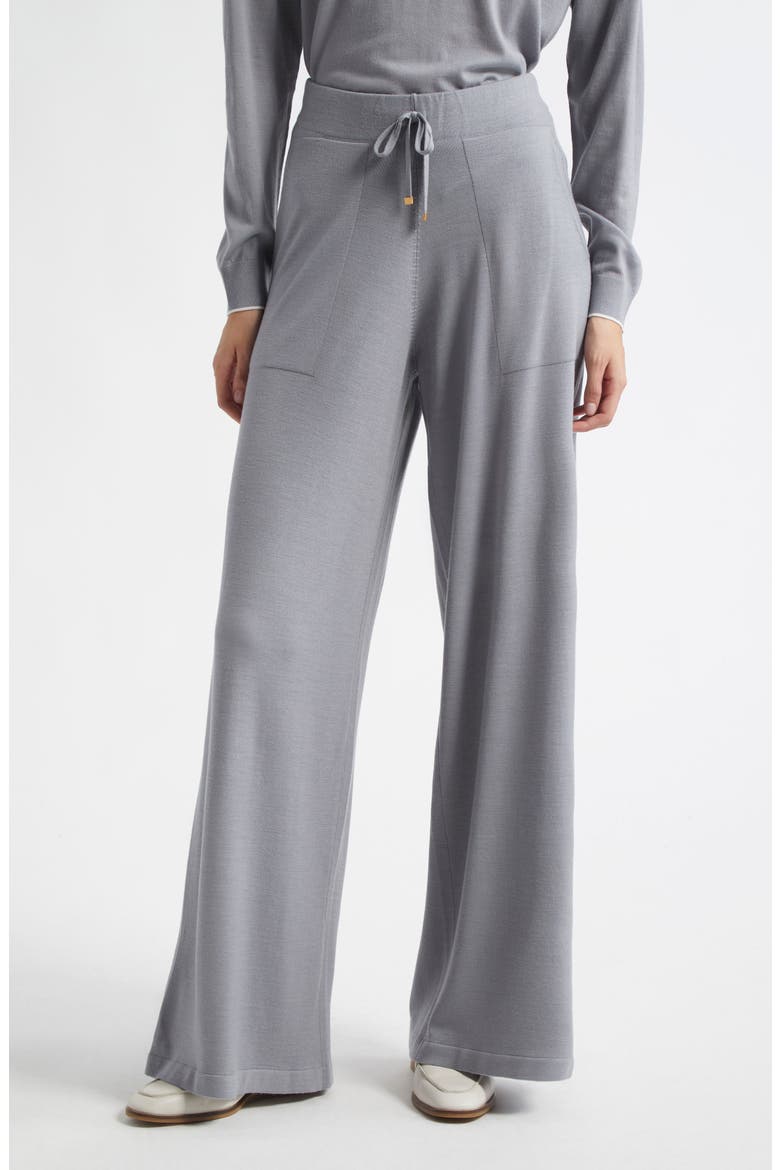 Wool Knit Drawstring Pants, Main, color, NEW DUST