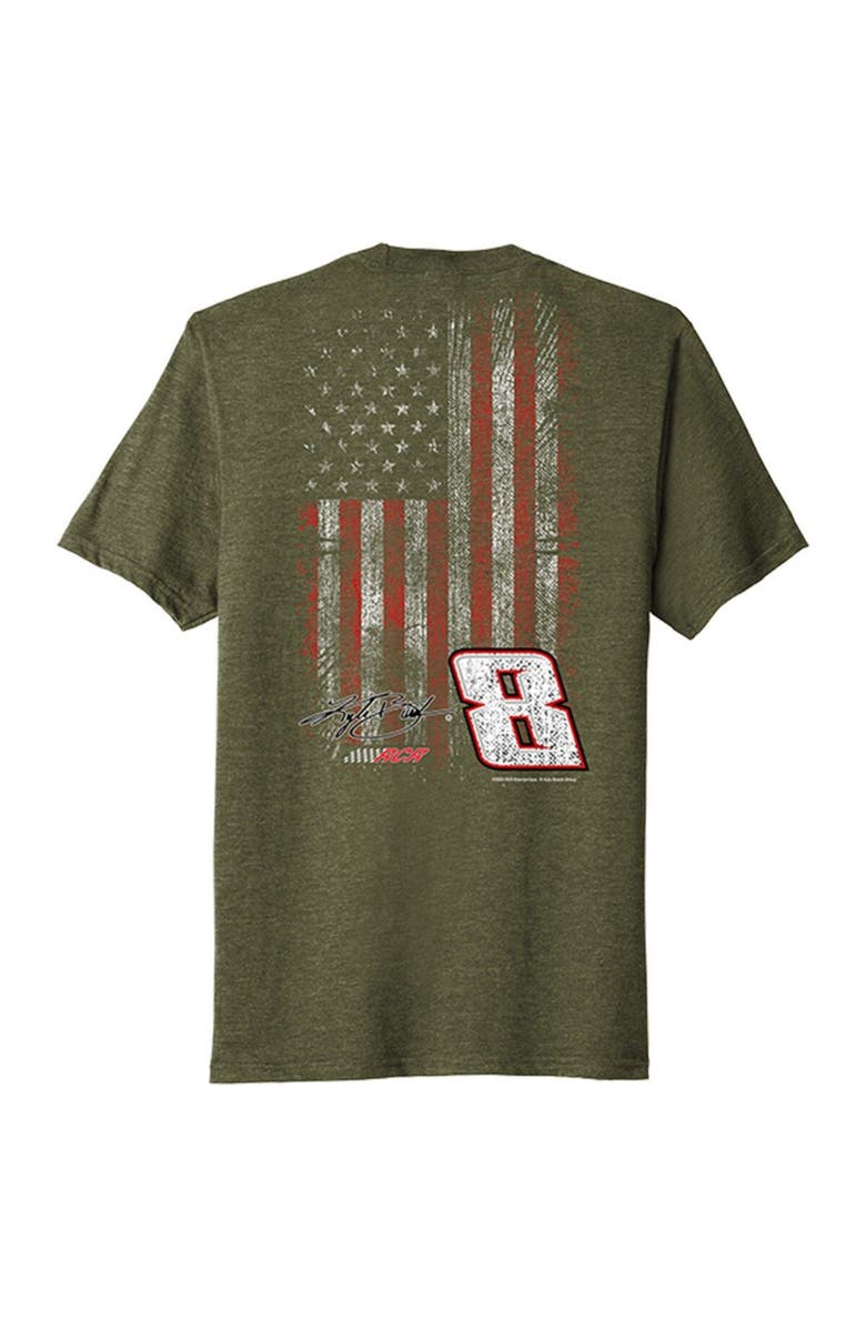 NASCAR Men's Richard Childress Racing Team Collection Olive Kyle Busch Military Flag T-Shirt, Alternate, color, 