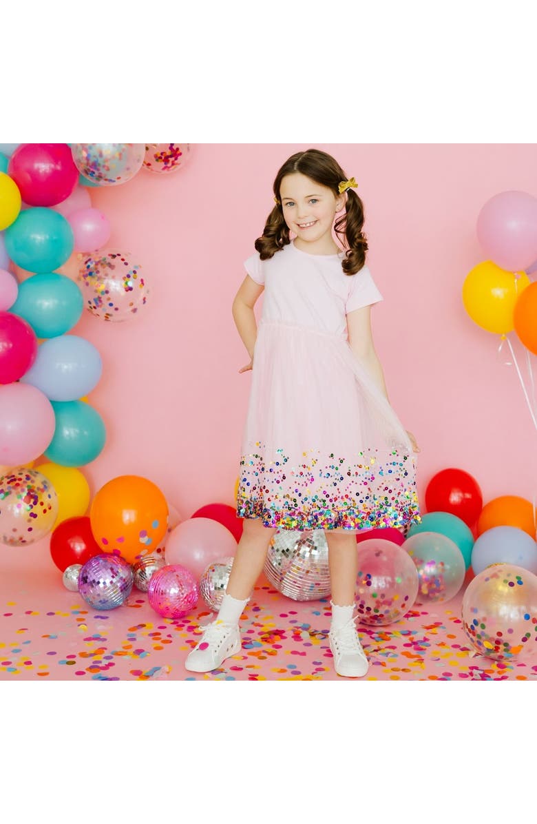 Sweet Wink Gold Sparkle Bow Clip Set, Alternate, color, Gold