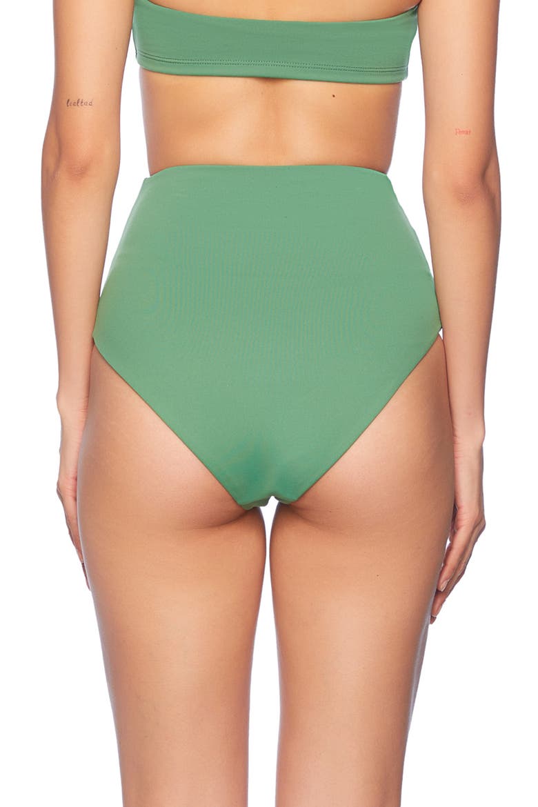 High Waist Bikini Bottoms, Alternate, color, MEADOW